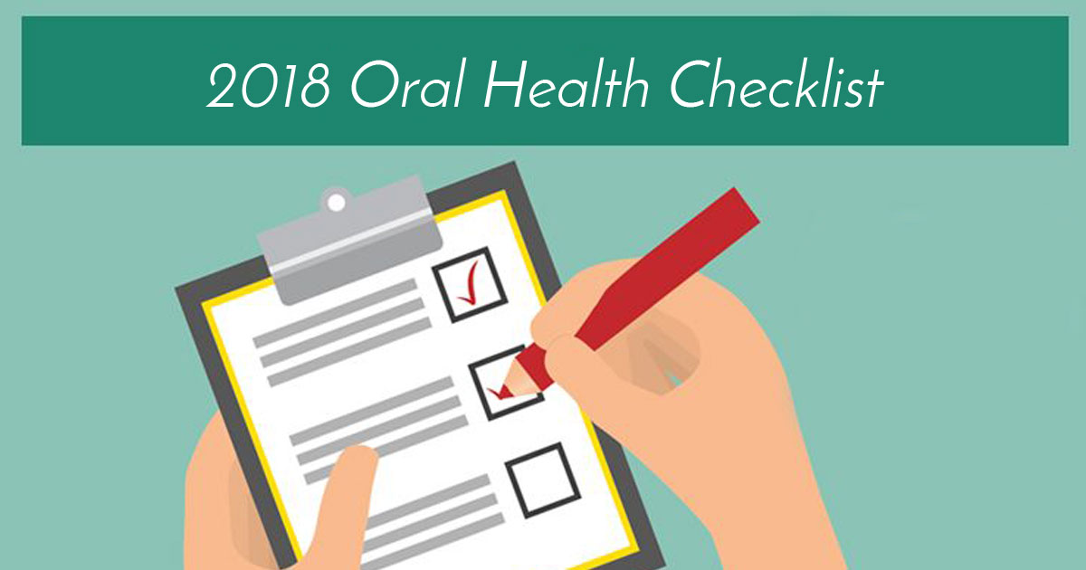 2018 Oral Health Checklist